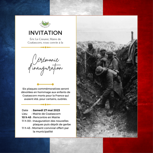 Cas de flyer commune de Coatascorn 22 Bretagne